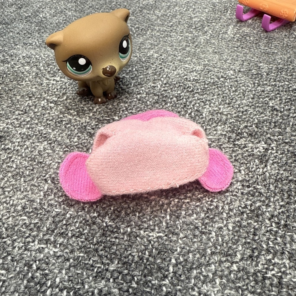 Littlest Pet Shop LPS #1609 Sea Otter Special Edition Pet RARE With Hat and Sled - Picture 10 of 15